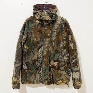 Vintage Duxbak Advantage Timber Camo Hunting Jacket Hooded Men’s Size M